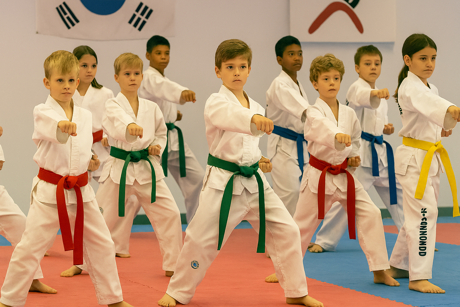 Taekwondo combo kick